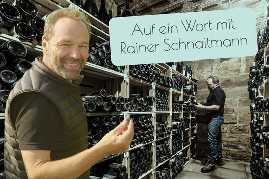 Zeitwein: Rainer Schnaitmann im Weinkeller Banner