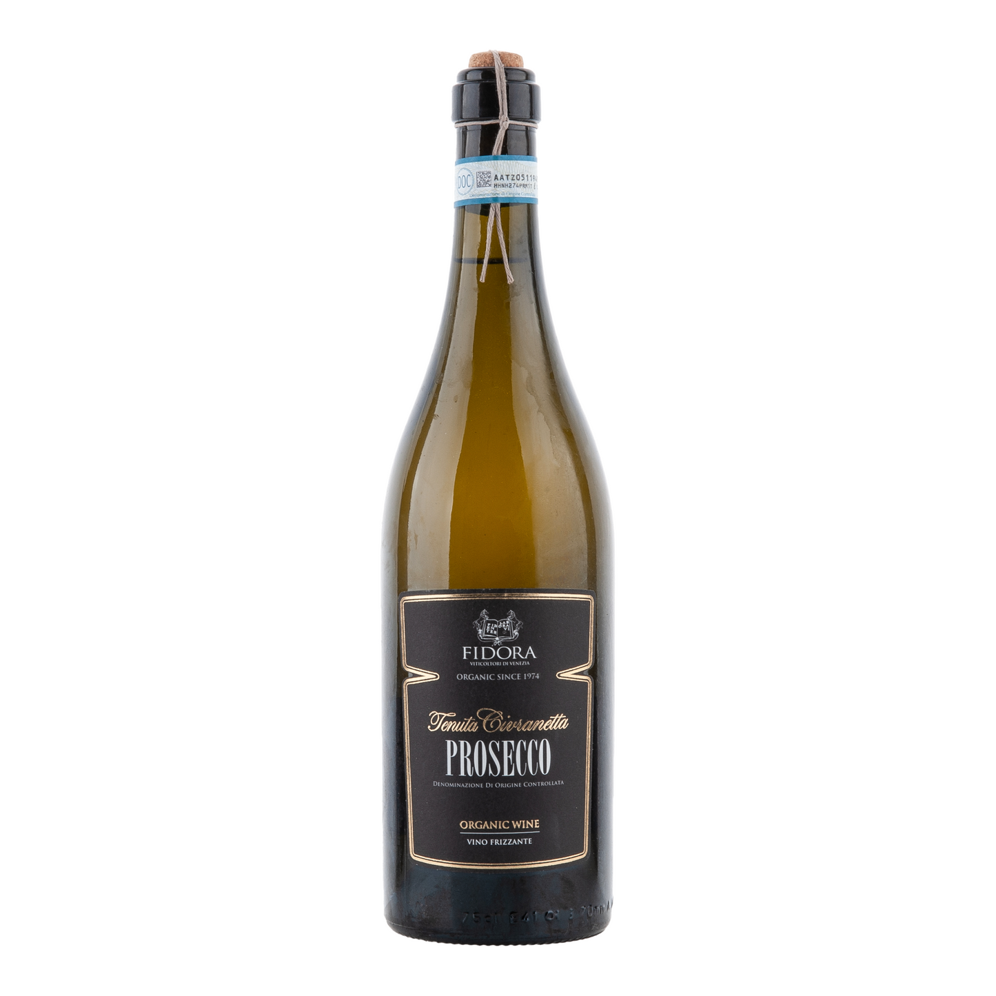 Civranetta Prosecco DOC Frizzante, Kork & Kordel